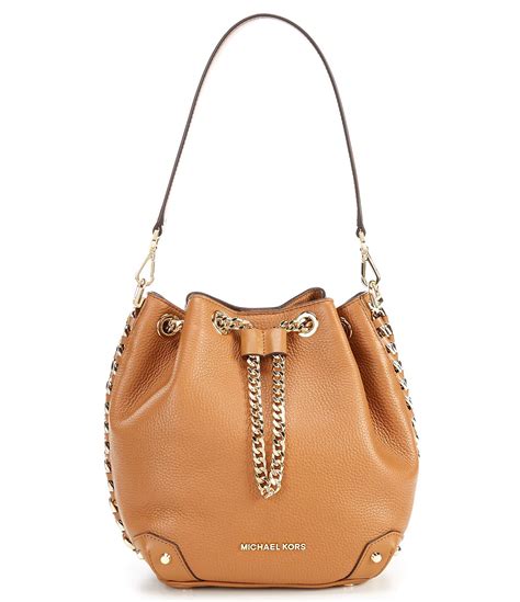 michael kors alanis medium bucket bag|Alanis Small Pebbled Leather Bucket Bag .